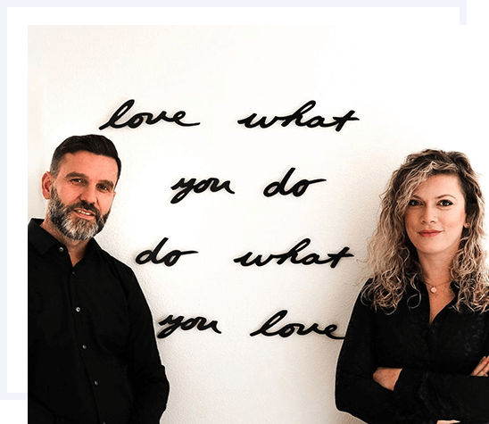 Spruch "Love what you do, do what you love" und AFK-Team